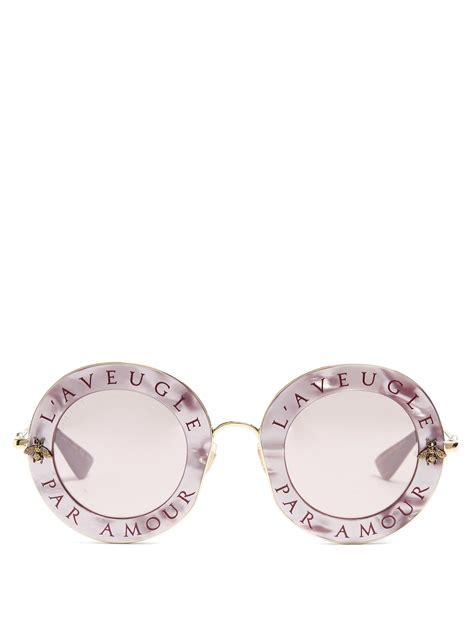 Gucci's sunglasses L'Aveugle par Amour .